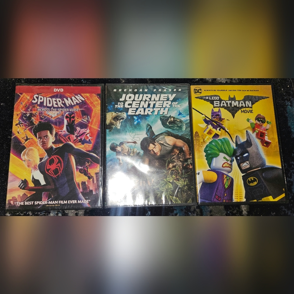 Set of 3 Movie DVDs, Two Never Opened